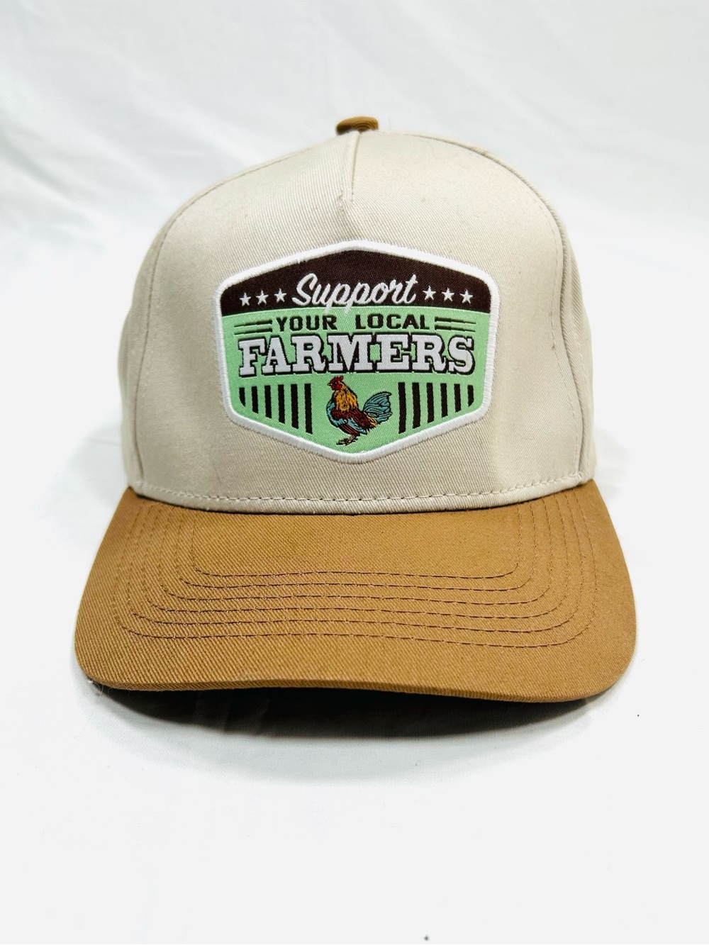 Outdoor Cap “Support Your Local Farmers” Embroidered Patch